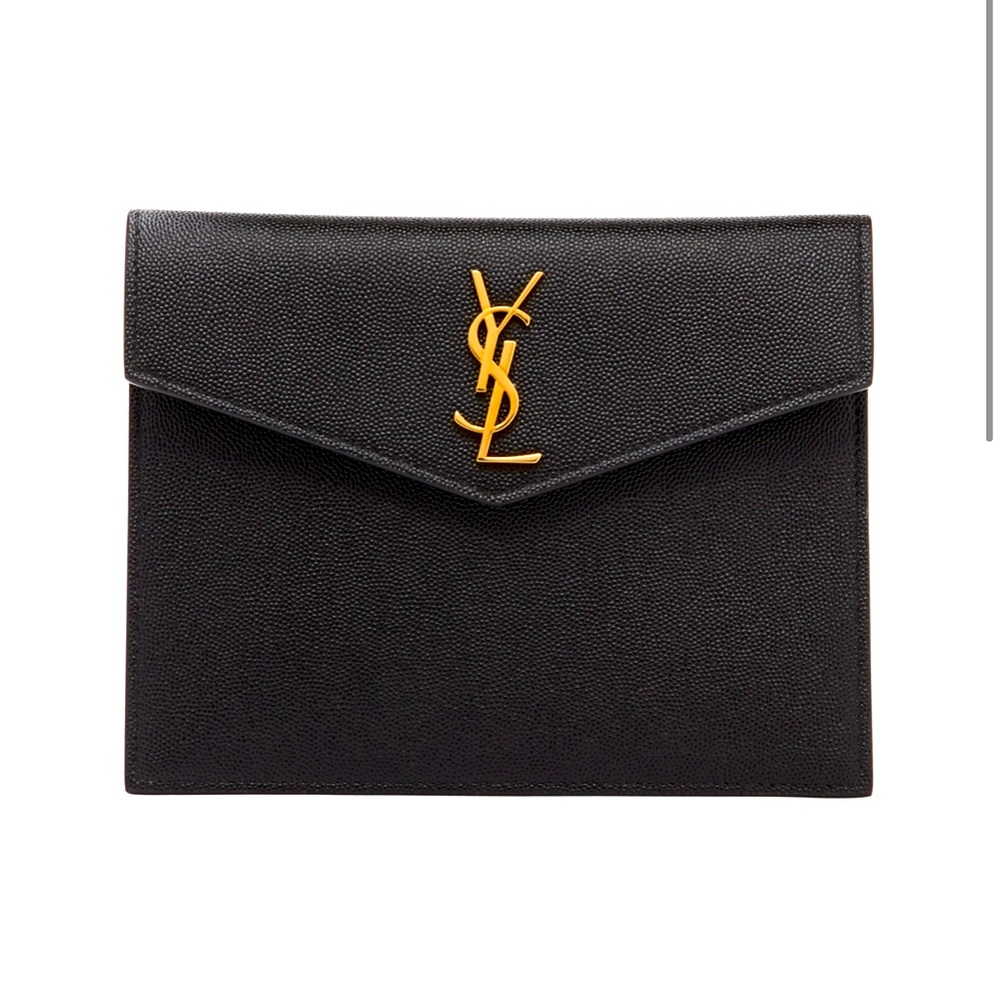 YSL Uptown Baby Pouch Clutch in Black —NWT